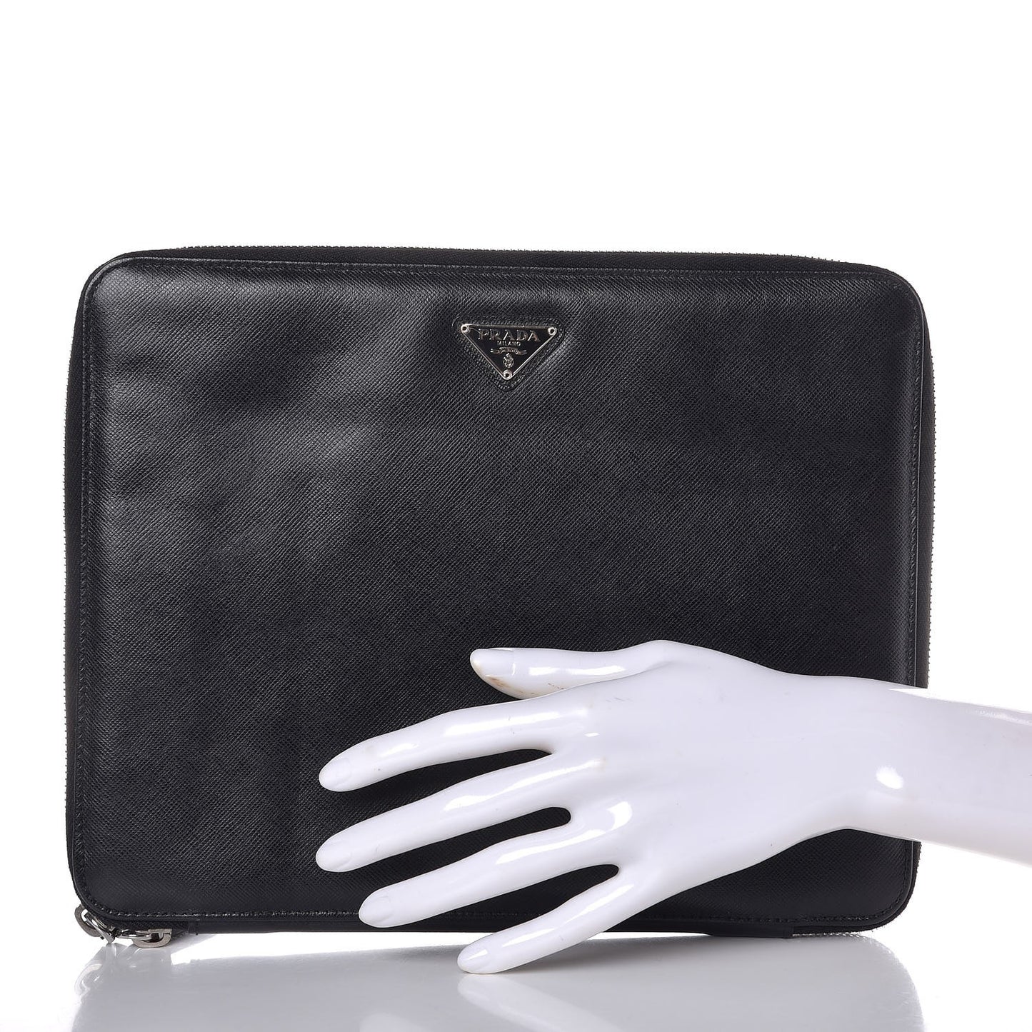 Saffiano Ipad Organizer Case Nero Black