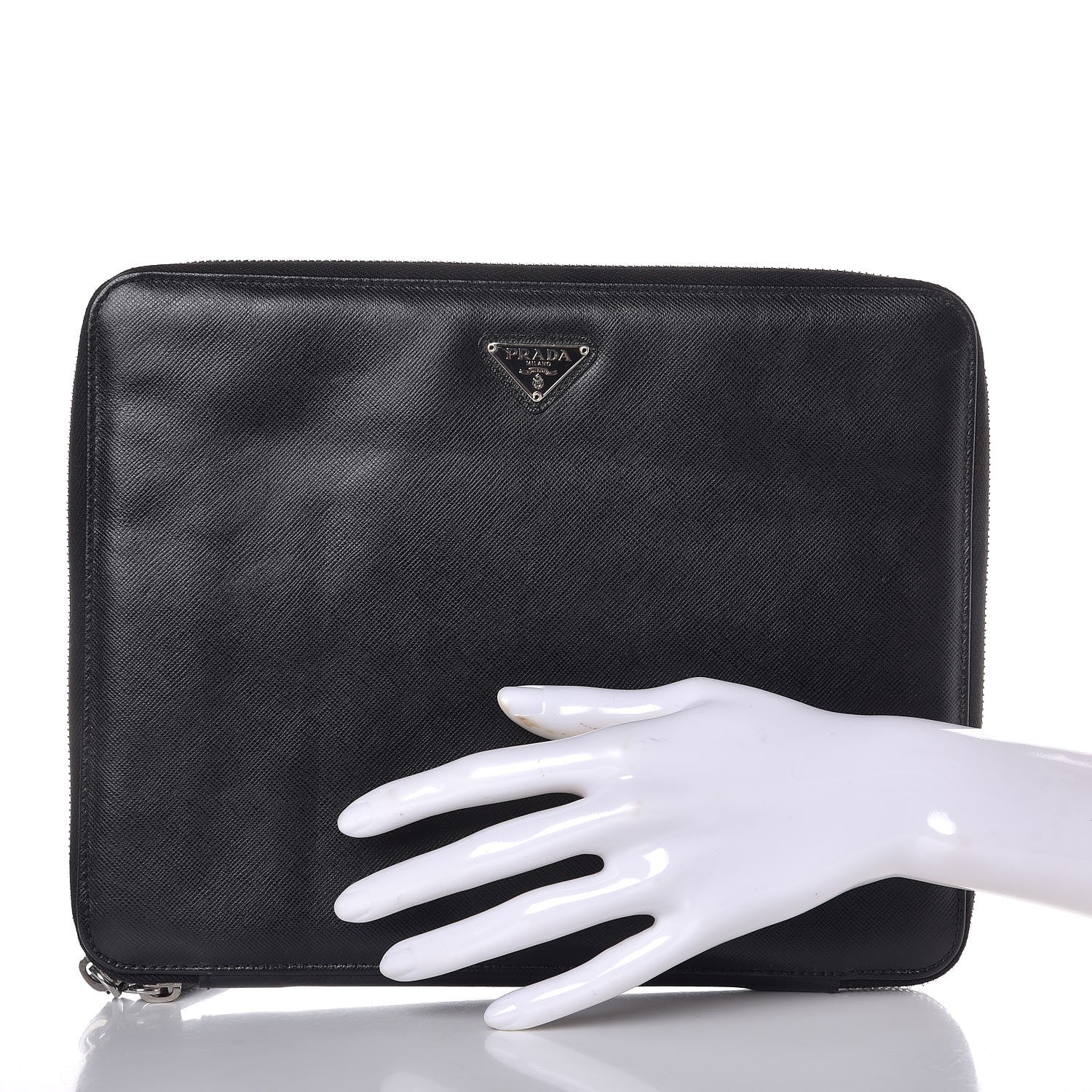 Prada Saffiano Ipad Organizer Case Nero Black 2 of 7