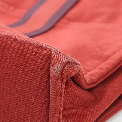 Hermes Canvas Fourre Tout MM Rouge 9 of 11