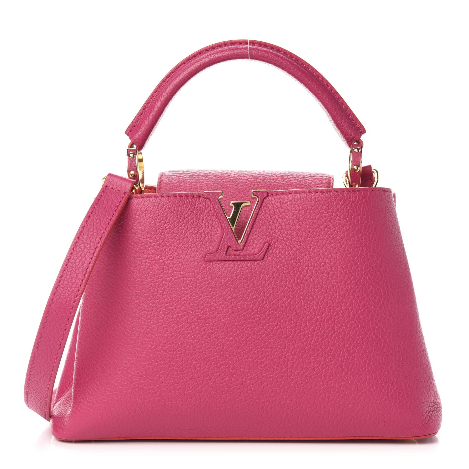 Louis Vuitton Taurillon Capucines BB Hibiscus Flamingo 1 of 10