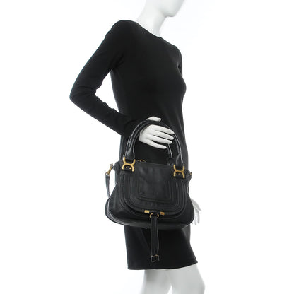 Chloe Calfskin Small Marcie Satchel Black 3 of 9