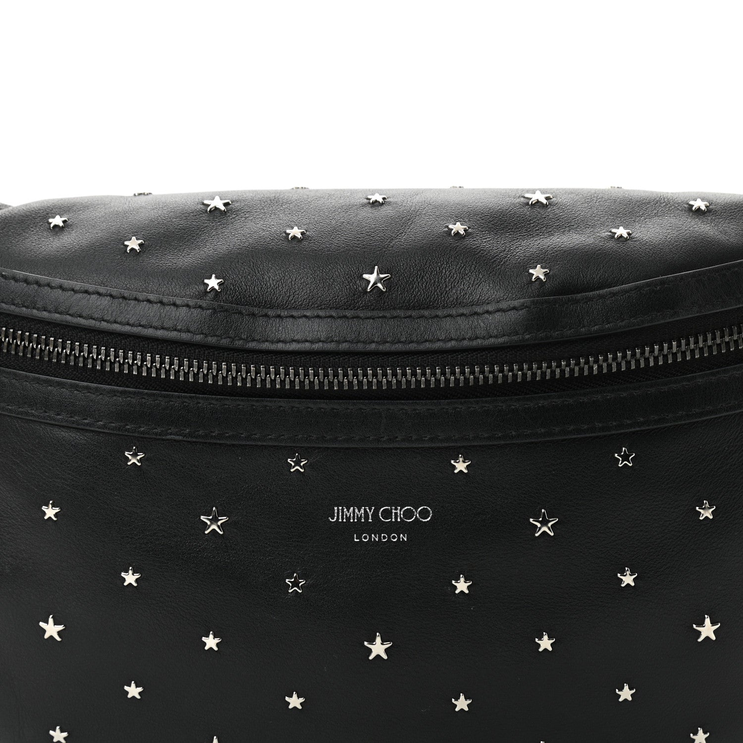 Jimmy Choo Calfskin Star Studded Belt Bag Black 8 of 10