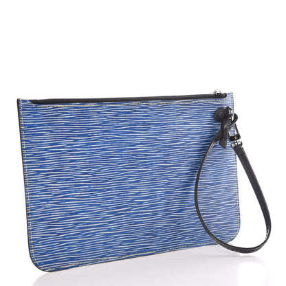 Louis Vuitton Epi Neverfull Pochette MM Denim Light 3 of 8