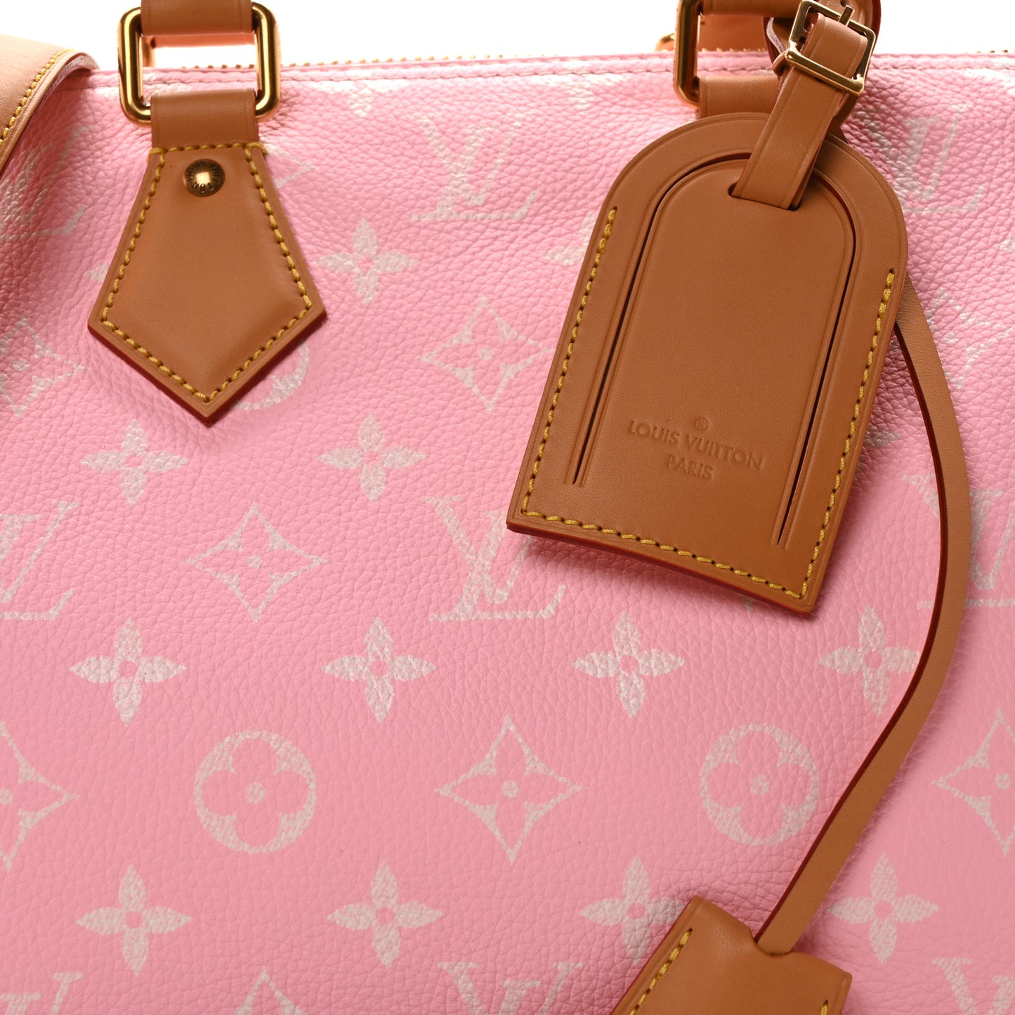 Calfskin Monogram Speedy P9 Bandouliere 30 Candy