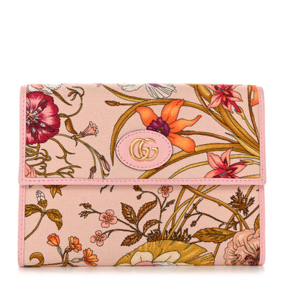 Gucci Canvas Flora Compact Wallet Pink 1 of 7
