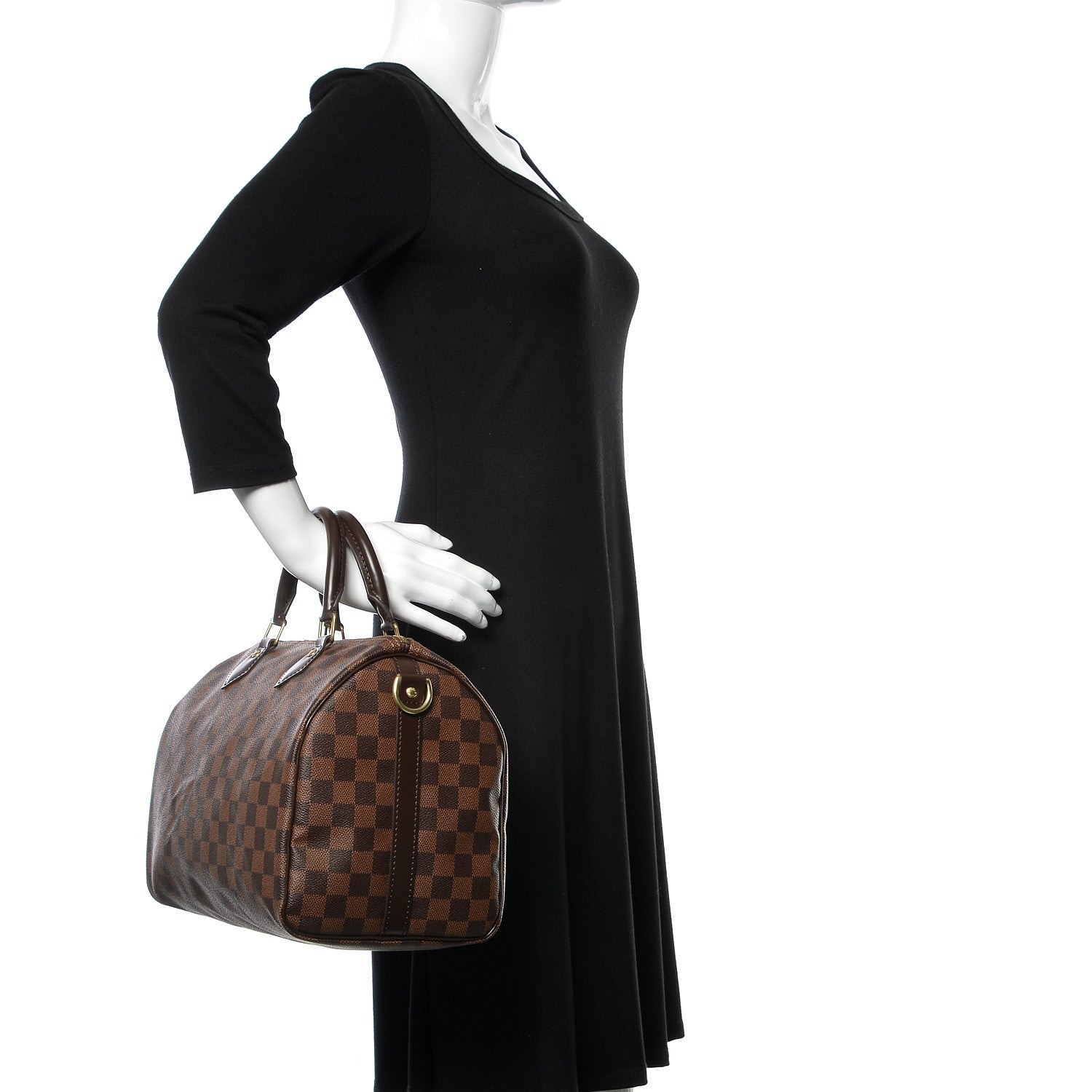 Louis Vuitton Damier Ebene Speedy Bandouliere 30 2 of 10