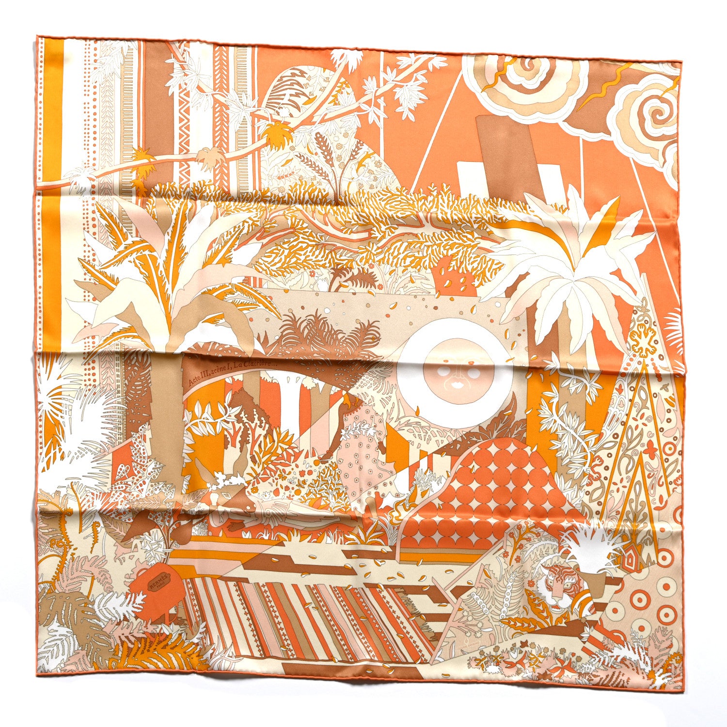 Hermes Silk Twill Acte III Scene I La Clairiere Scarf 70 1 of 6