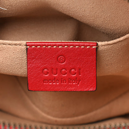 Gucci Calfskin Matelasse GG Marmont Belt Bag 75 30 Hibiscus Red 6 of 10