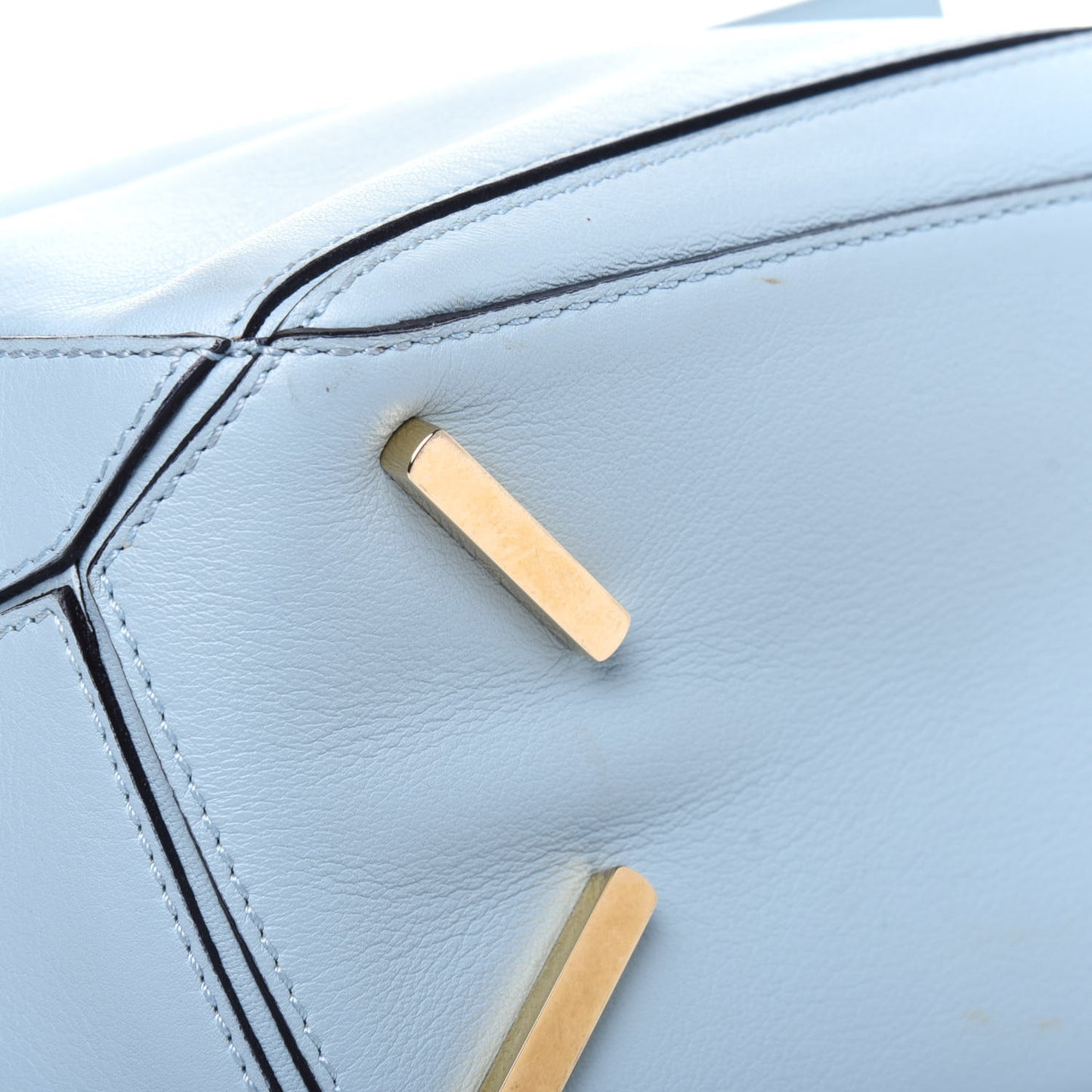 Calfskin Small Puzzle Bag Aqua