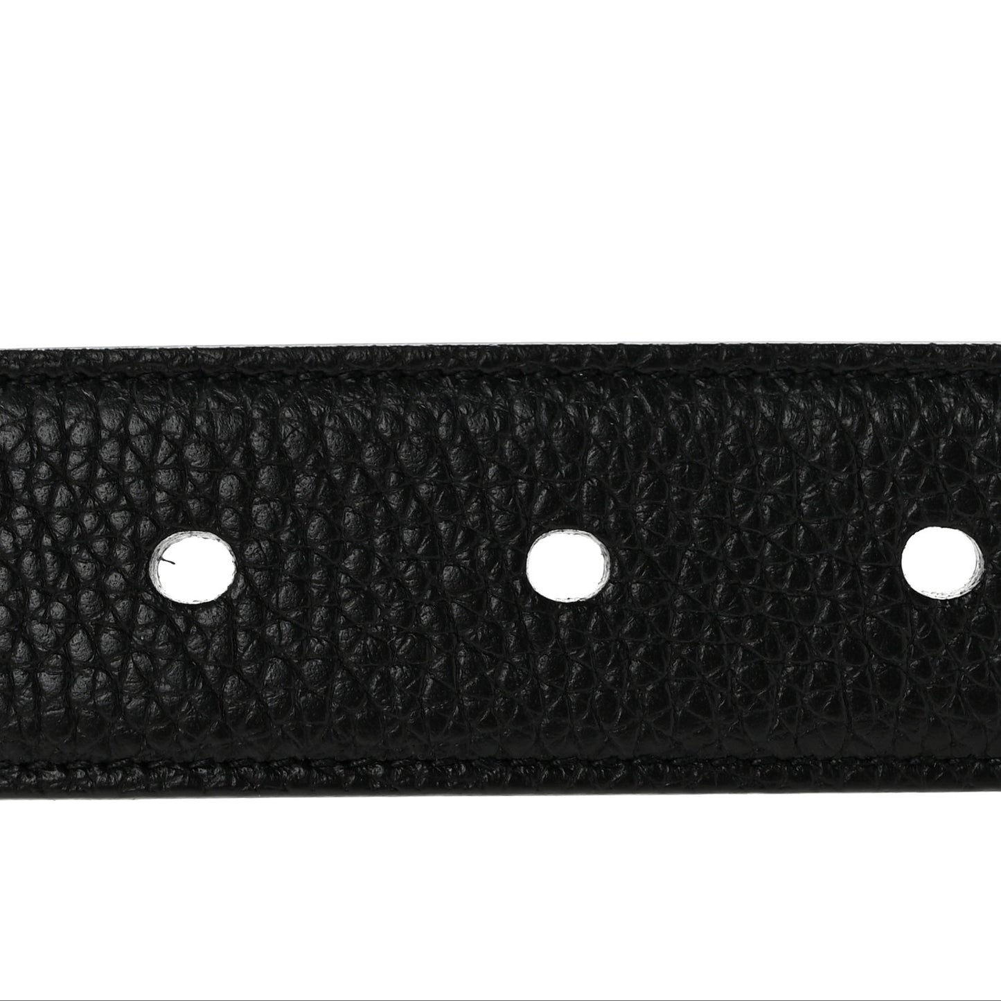 Grained Calfskin Monogram Cassandre Square Buckle Belt 85 34 Black