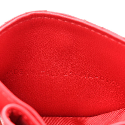 Christian Dior Lambskin Cannage Lady Dior 5-Gusset Card Holder Red 7 of 8