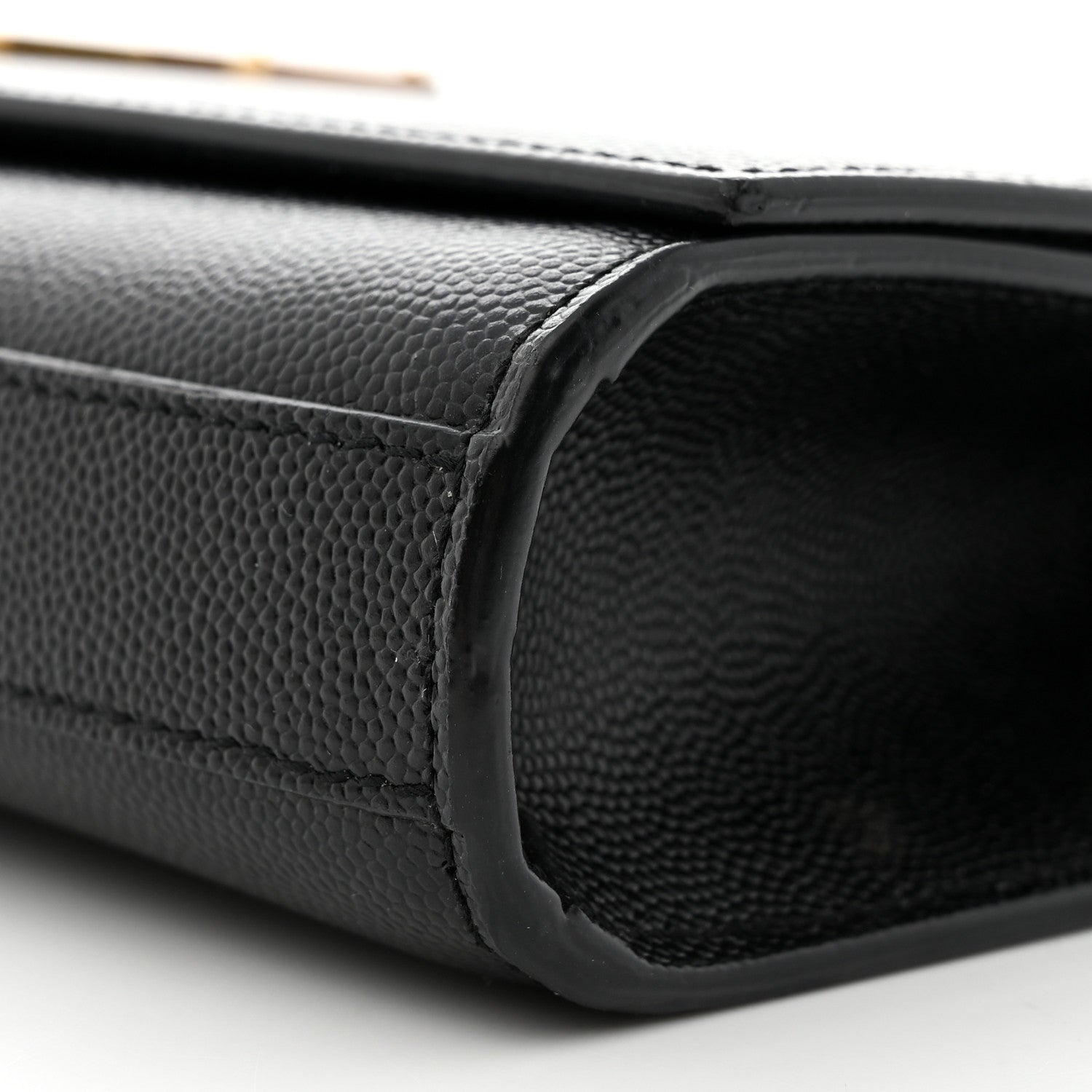 Saint Laurent Grain De Poudre Monogram Cassandre Clutch Black 10 of 10
