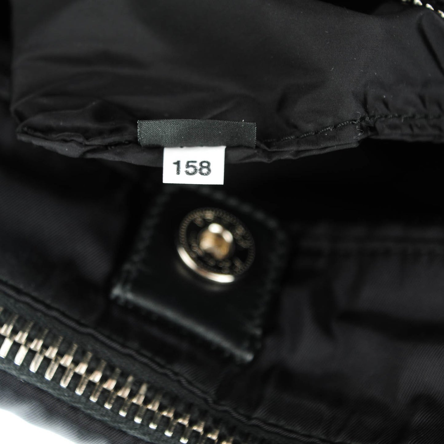 Tessuto Nylon Bomber Tote Nero Black