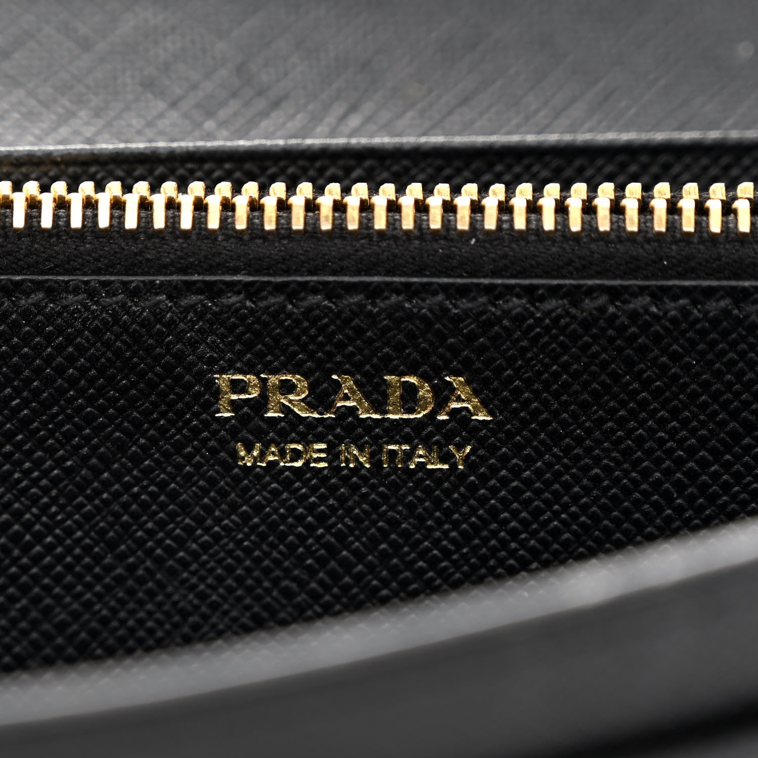 Prada Saffiano Metal Continental Flap Wallet Black 7 of 9
