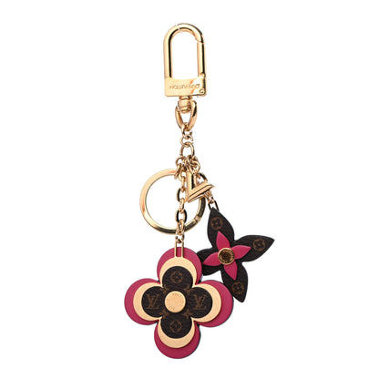 Louis Vuitton Monogram Blooming Flowers Bag Charm Key Holder Brown 1 of 4