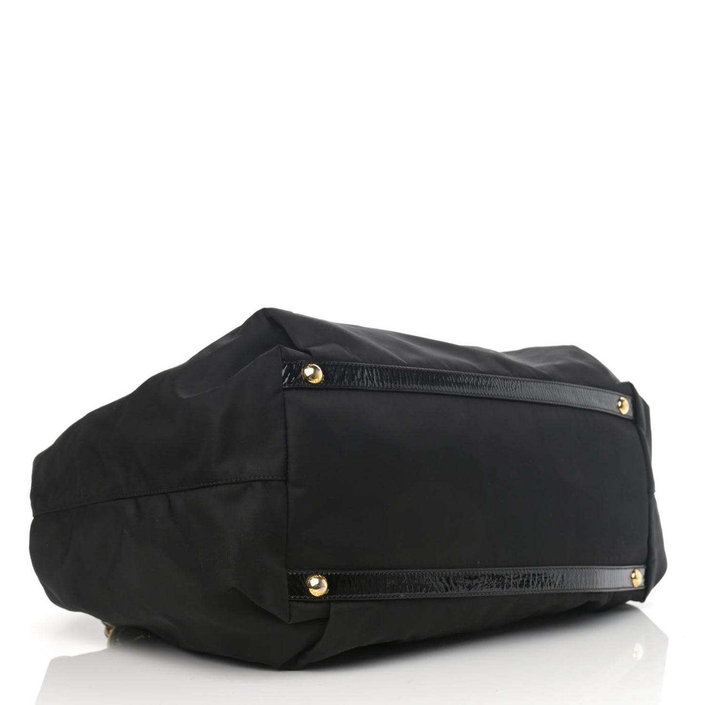Tessuto Nylon Chain Shoulder Bag Nero Black