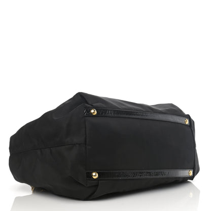 Prada Tessuto Nylon Chain Shoulder Bag Nero Black 3 of 12