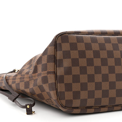 Louis Vuitton Damier Ebene Neo Neverfull MM Rose Ballerine 10 of 11