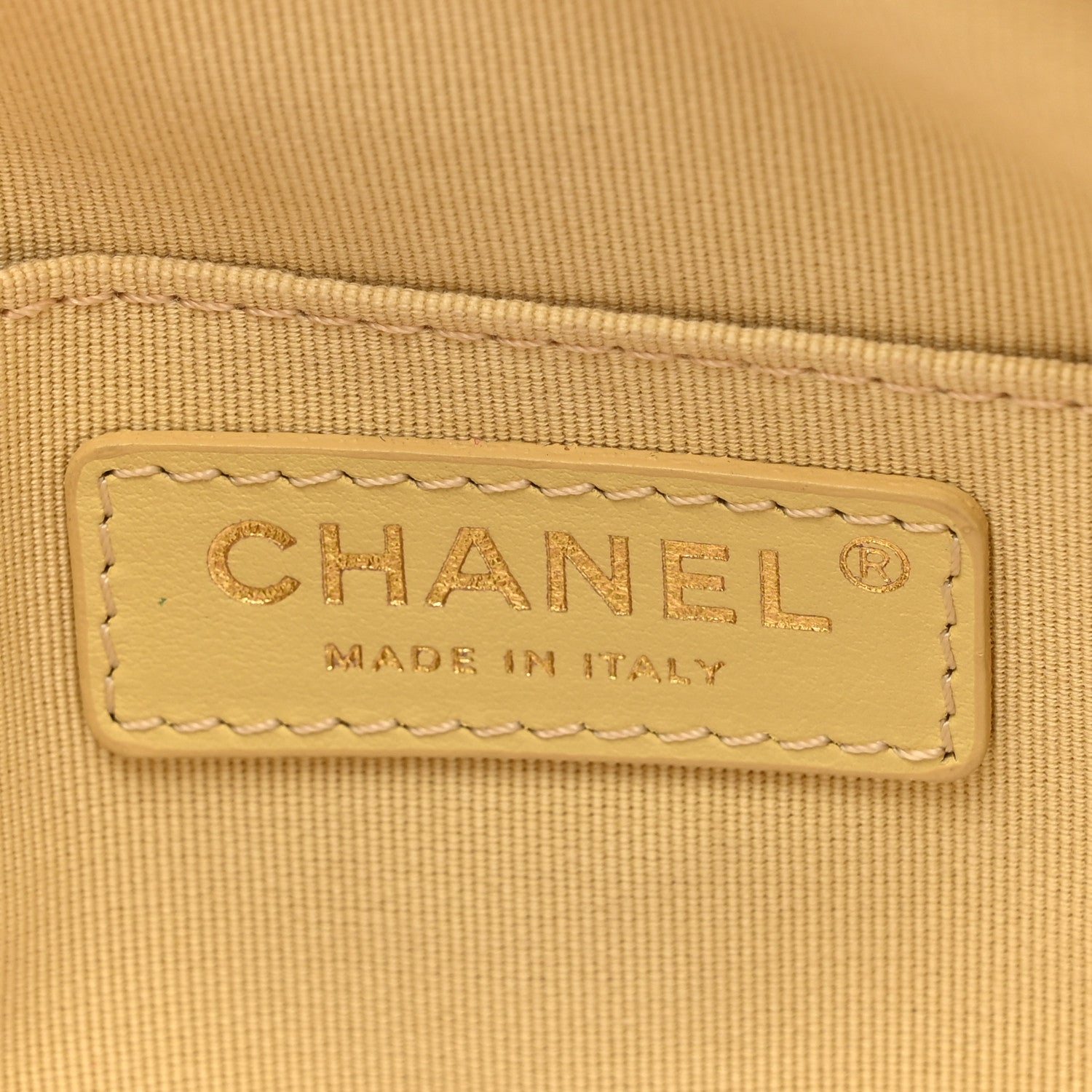 Chanel Shiny Caviar Quilted Chain Melody Camera Bag Yellow 6 of 10