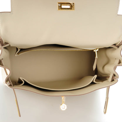 Hermes Swift Kelly Retourne 25 Craie 7 of 26