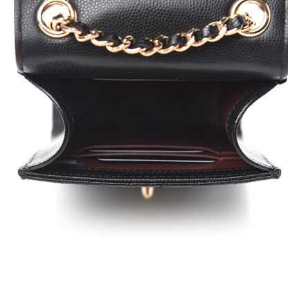 Chanel Caviar Quilted Classic Phone Holder Black 5 of 12