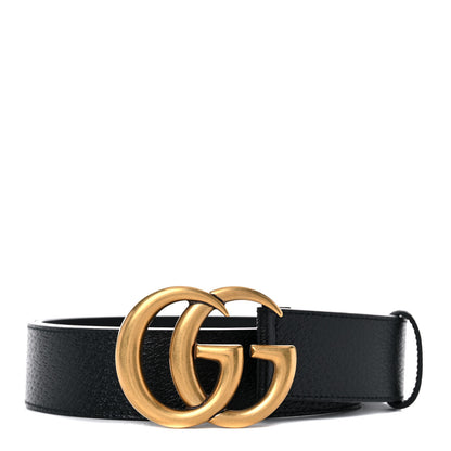 Gucci Textured Calfskin Double G 40mm Belt 90 36 Black 1 of 5