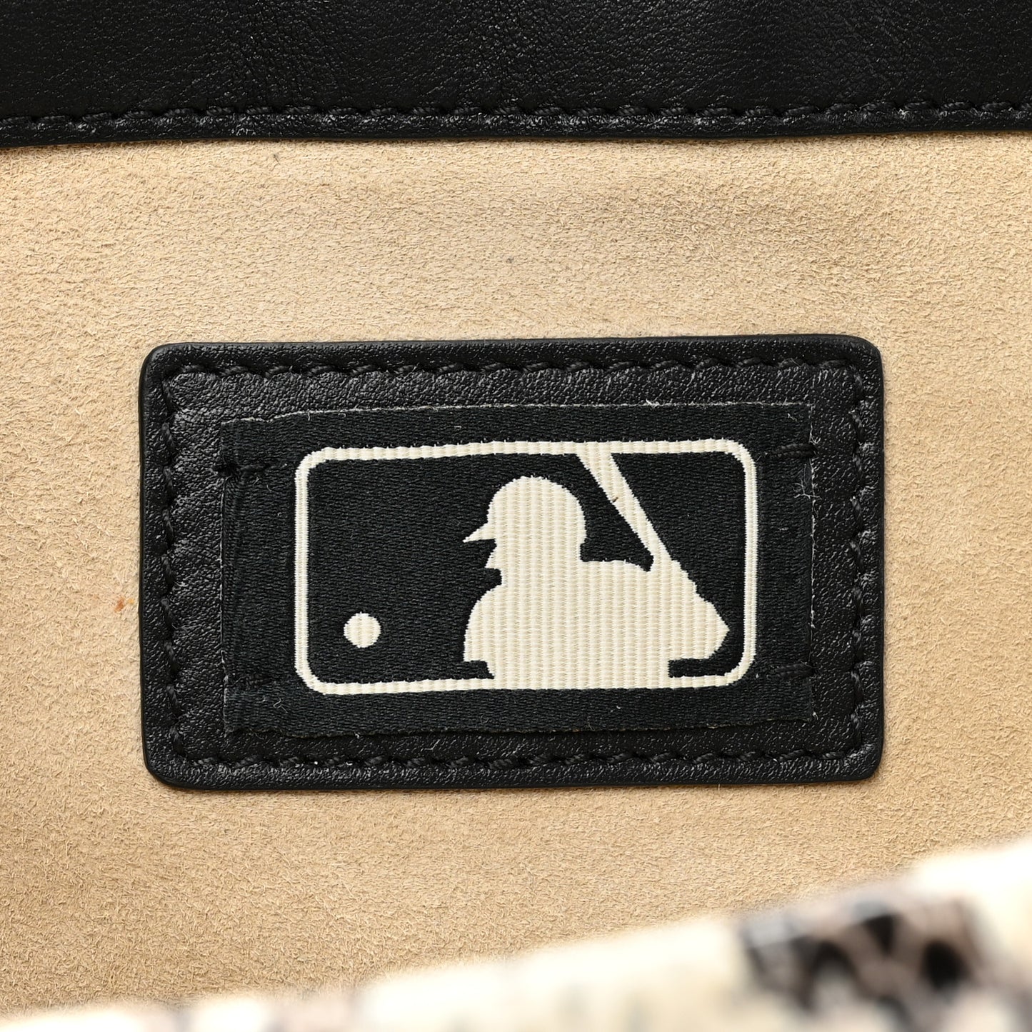 X MLB GG Supreme Monogram Python NY Yankees Patch Embroidered Small Dionysus Shoulder Bag