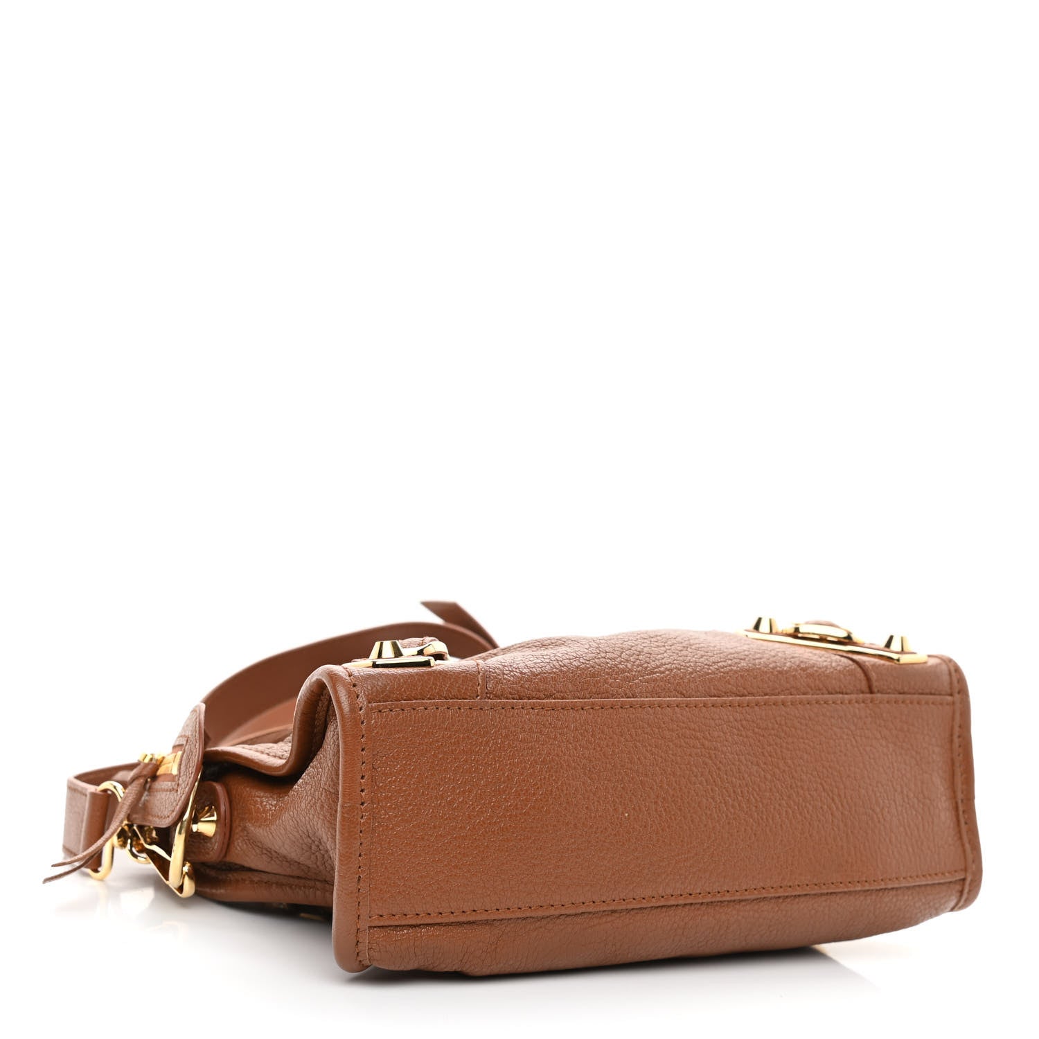 Balenciaga Agneau Classic Gold Hardware Mini City Marron Cognac 3 of 8