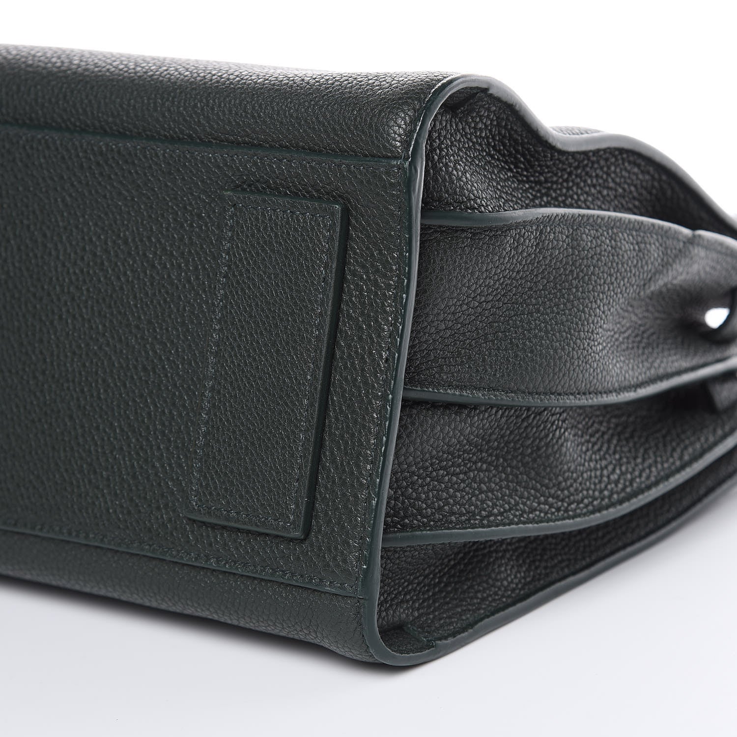 Saint Laurent Grained Calfskin Small Supple Sac De Jour Dark Vert 9 of 11