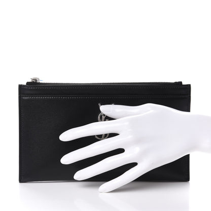 Saint Laurent Smooth Calfskin Monogram Zip Bill Pouch Black 2 of 8