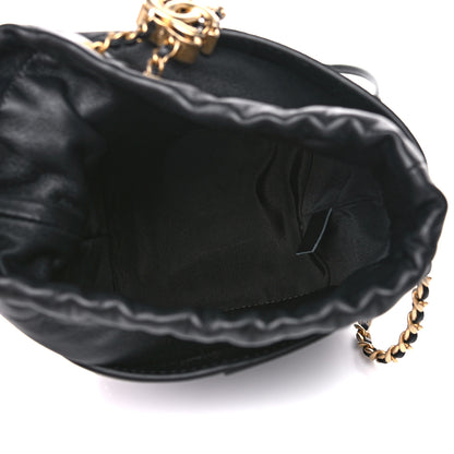 Chanel Caviar Bucket Drawstring Bag Black 5 of 10