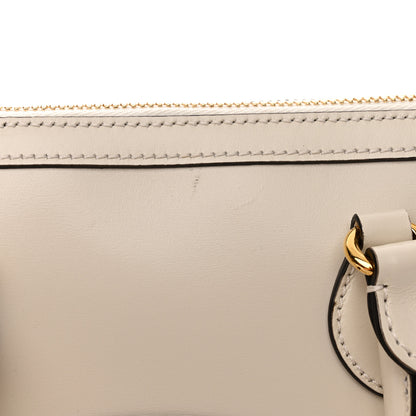 Gucci Boarded Plutone Calfskin Small Horsebit 1955 Top Handle Bag Mystic White 11 of 11