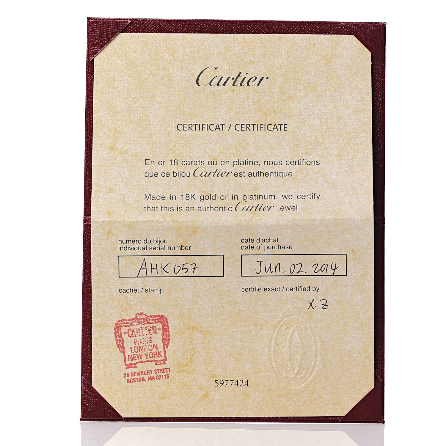 Cartier 18K Pink Gold 3.5mm LOVE Wedding Band Ring 50 5.25 5 of 5