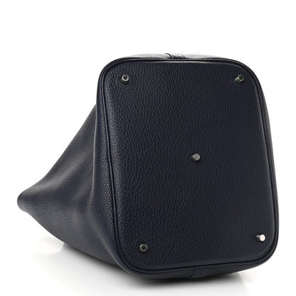 Hermes Taurillon Clemence Picotin Lock 26 GM Bleu Nuit 4 of 9