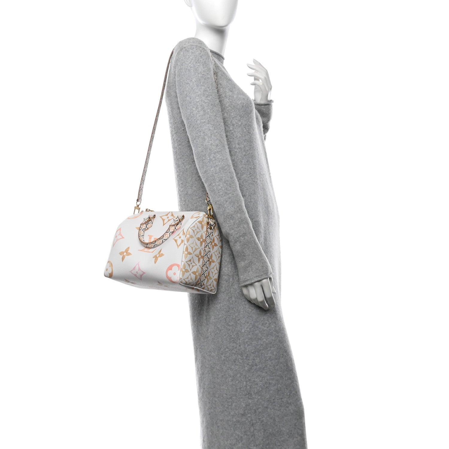 Louis Vuitton Monogram Giant By The Pool 2.0 Speedy Bandouliere 25 Beige 2 of 9