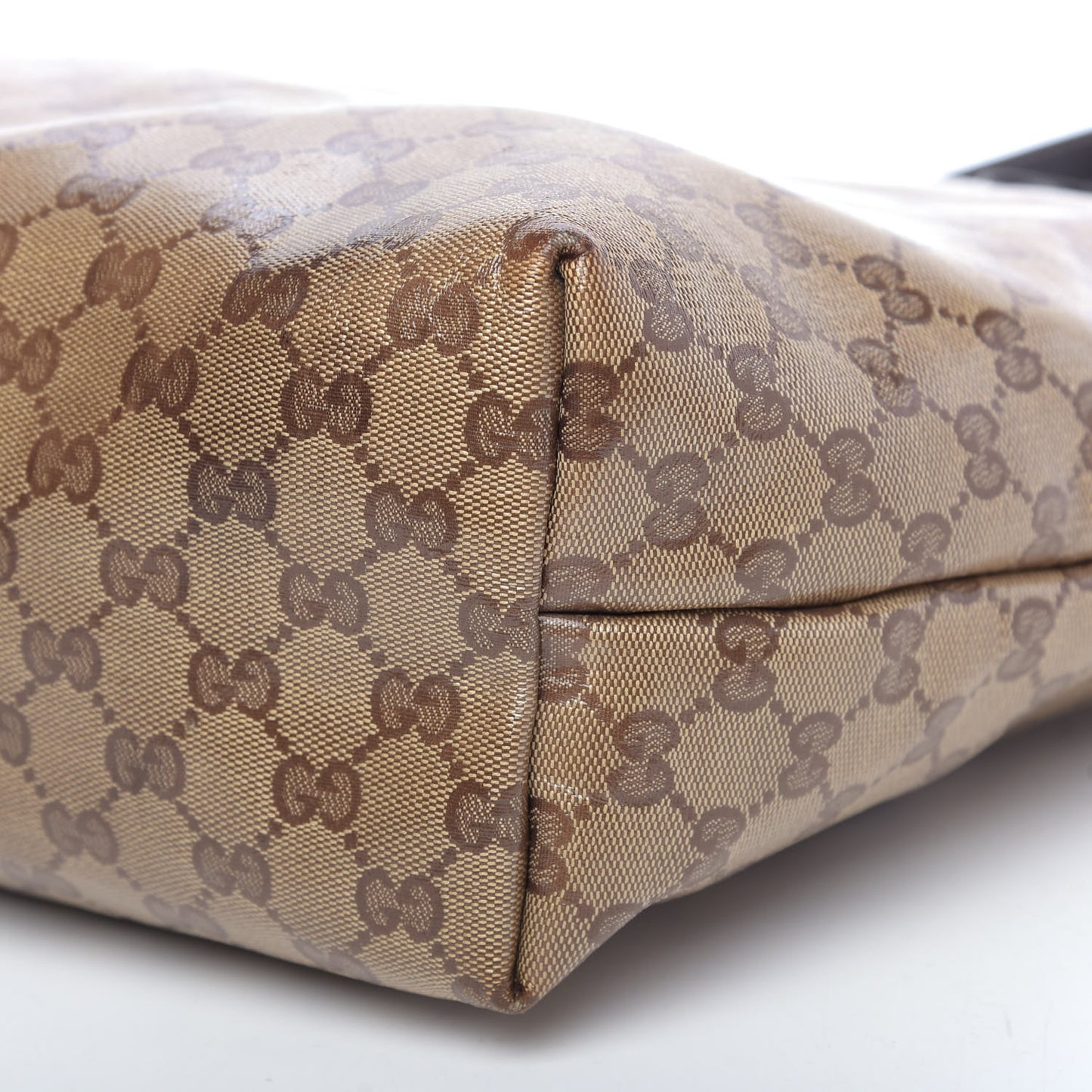 Crystal Monogram Joy Tote Dark Brown