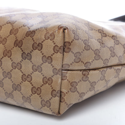 Gucci Crystal Monogram Joy Tote Dark Brown 9 of 13