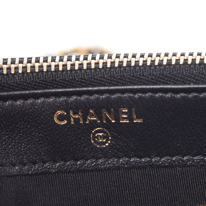 Chanel Lambskin Quilted Small Boy Clutch With Chain Black 7 of 10