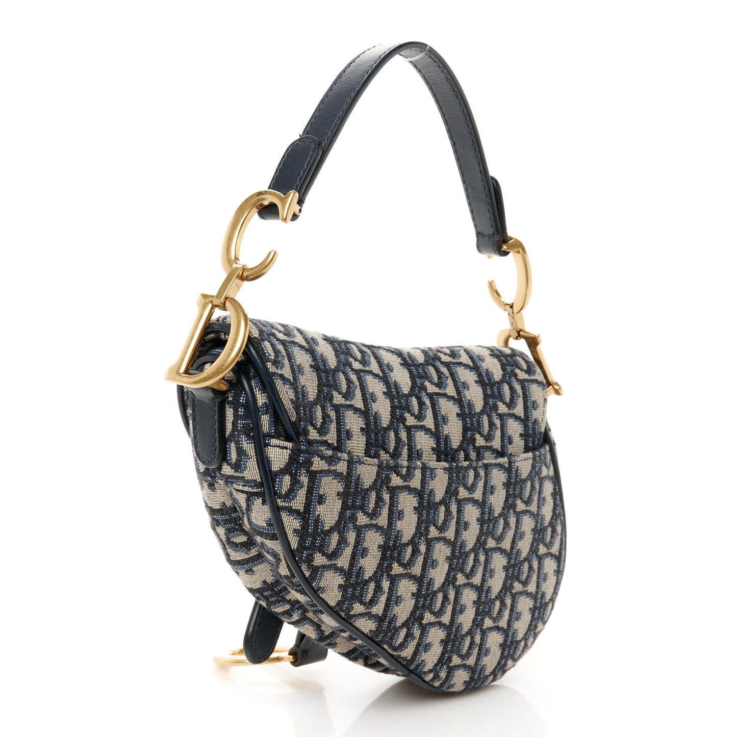 Oblique Mini Saddle Bag Blue