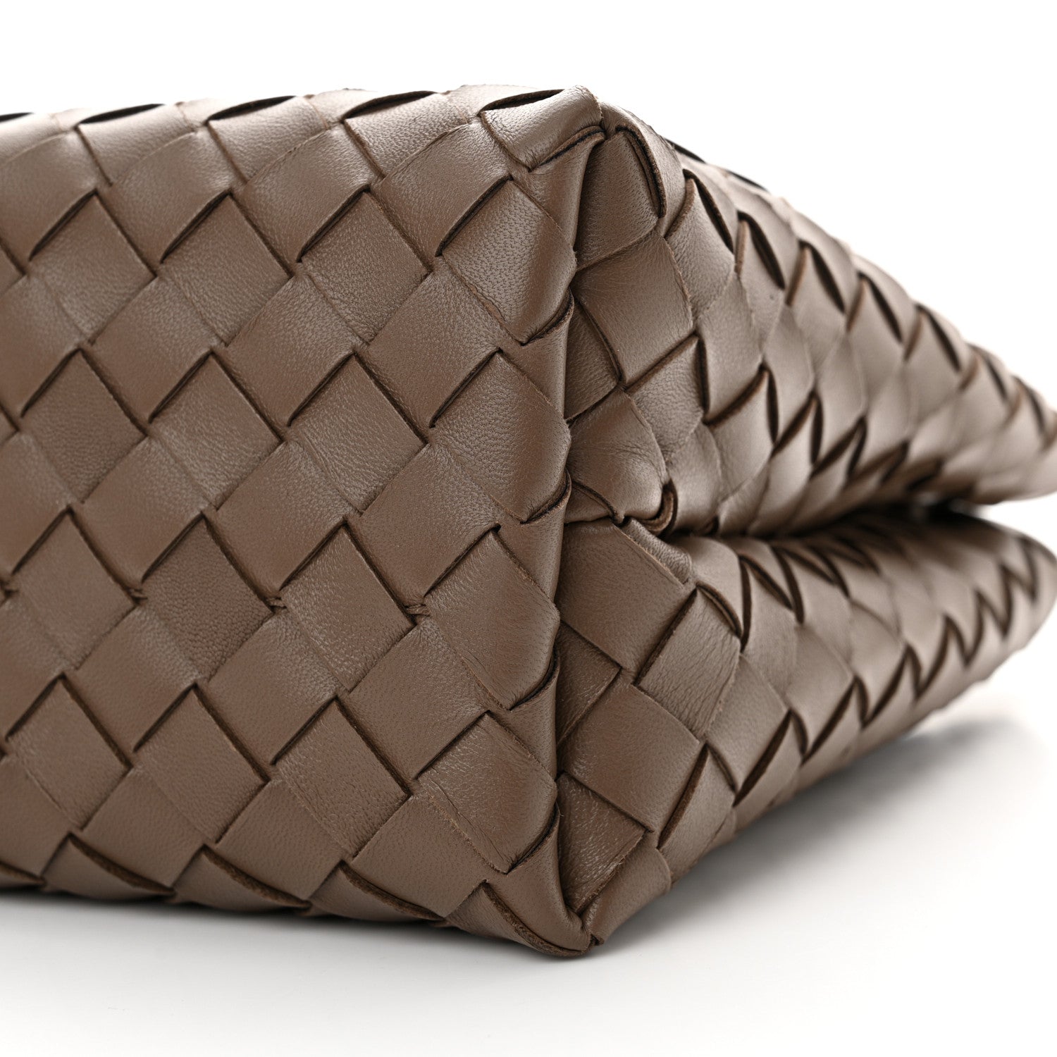 Bottega Veneta Nappa Intrecciato Small Andiamo Shoulder Bag Taupe Grey 10 of 10