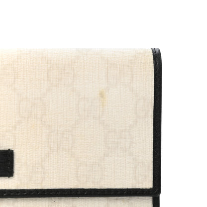 Gucci GG Plus Monogram Joy Continental Flap Wallet White Black 8 of 8