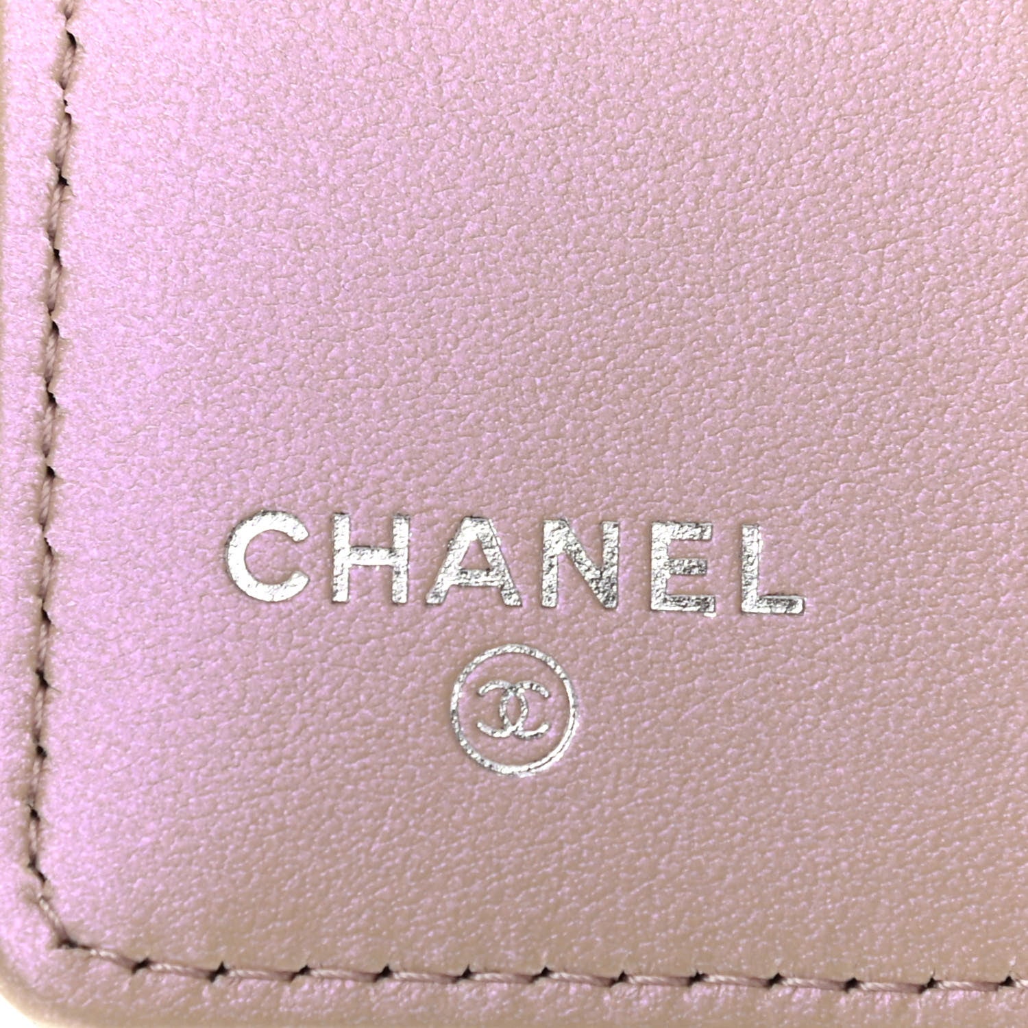 Chanel Iridescent Calfskin Quilted Classic 4 Key Holder Wallet Pink 6 of 8