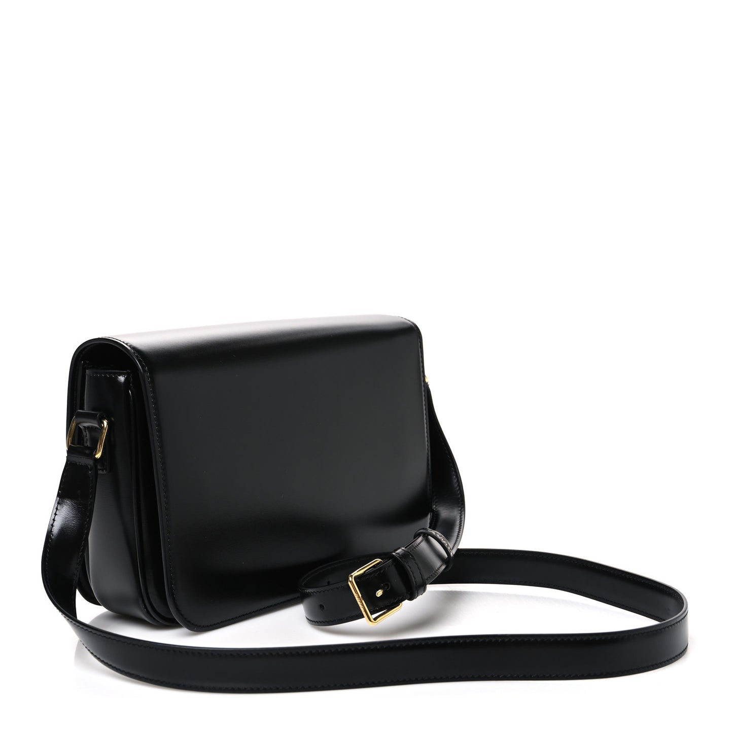 Shiny Calfskin Medium Triomphe Black
