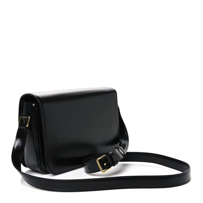 Celine Shiny Calfskin Medium Triomphe Black 2 of 11