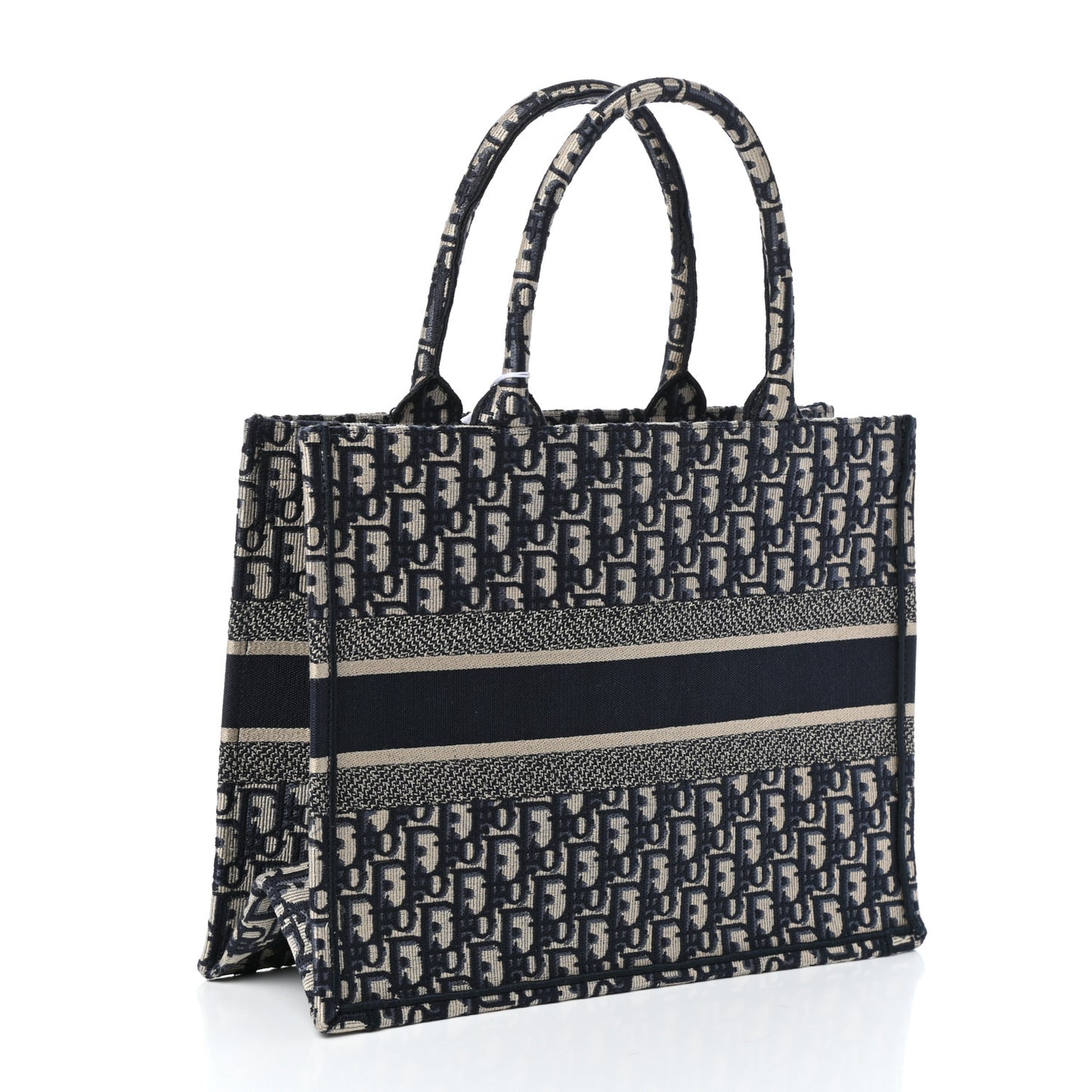 Oblique Medium Book Tote Blue Multicolor
