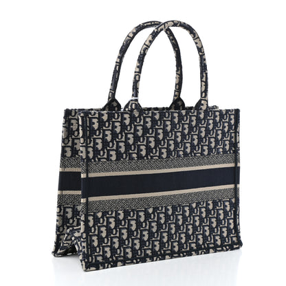 Christian Dior Oblique Medium Book Tote Blue Multicolor 3 of 9