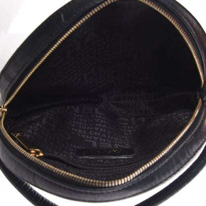 Chanel Lambskin Square Quilted Round Shoulder Bag Black 5 of 8