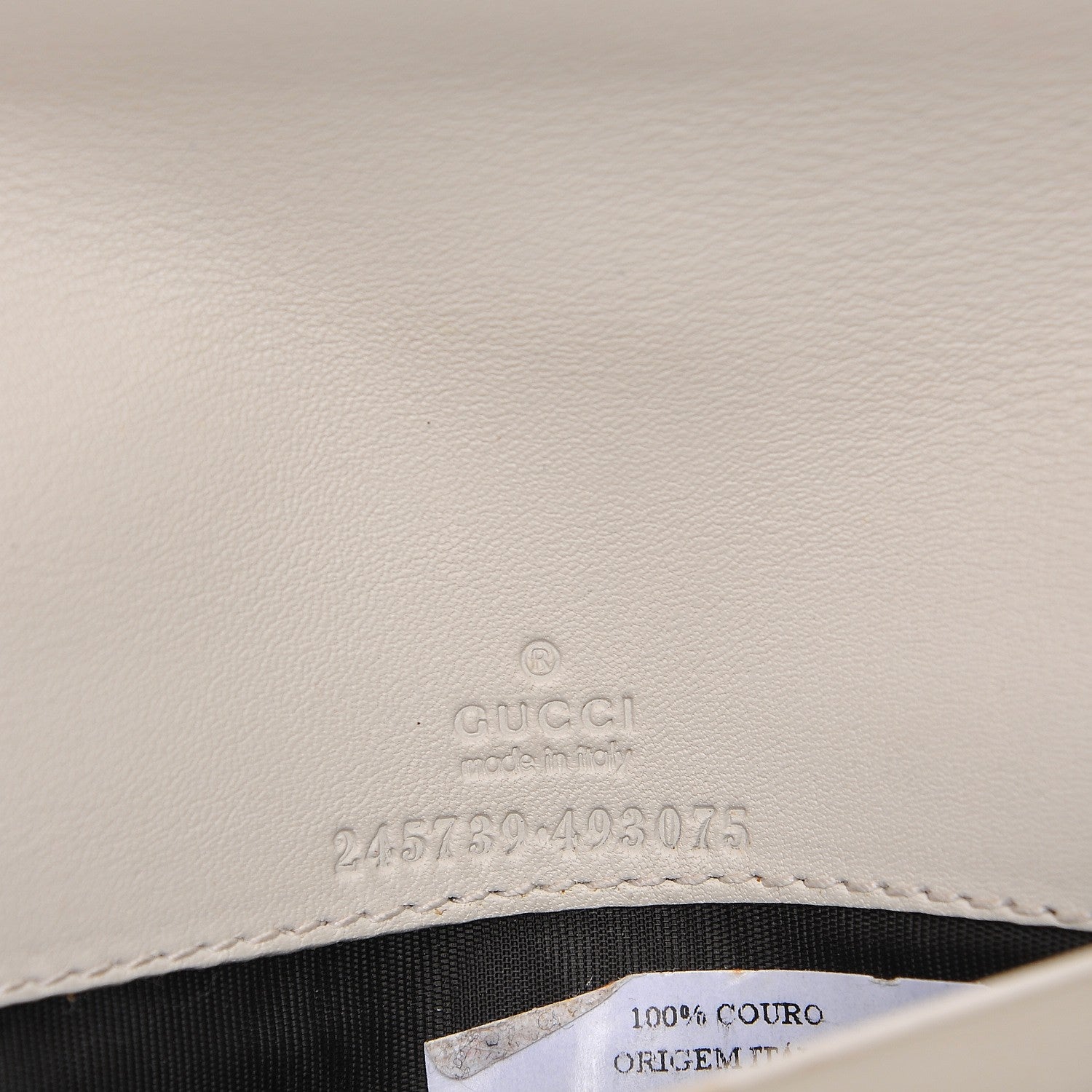 Gucci Calfskin 1973 Continental Clutch Wallet Off White 9 of 12