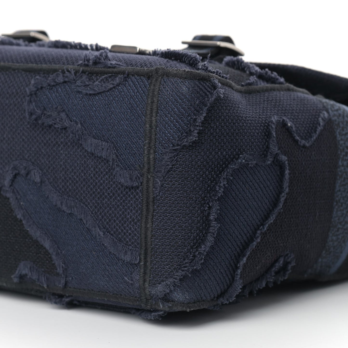 Canvas Embroidered Camouflage Diorcamp Messenger Navy