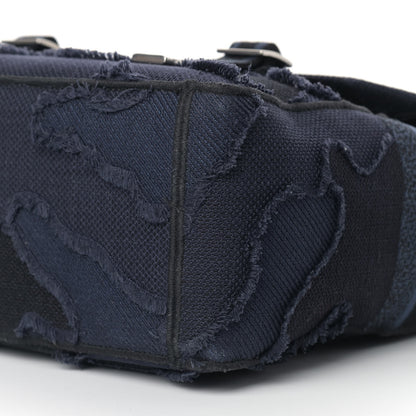 Christian Dior Canvas Embroidered Camouflage Diorcamp Messenger Navy 8 of 8